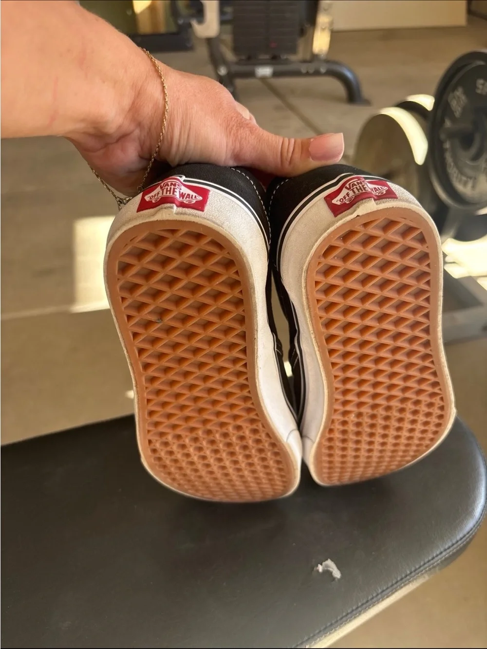 Vans Black Canvas Slip-On Loafers